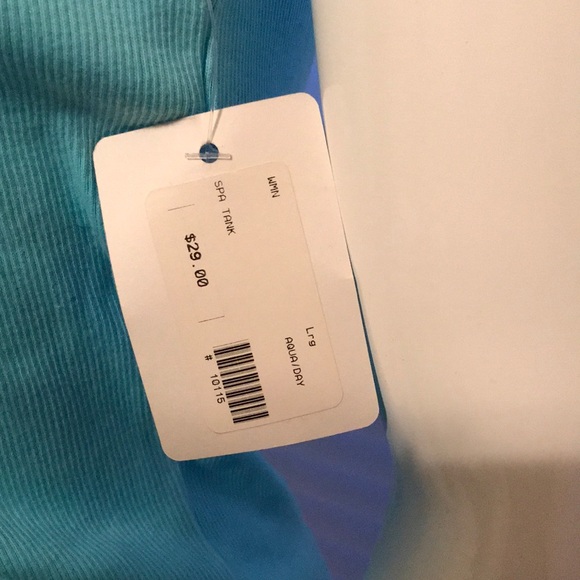 Turquoise Crystal Bling Tank Top - Spa tacular Day - Picture 3 of 5